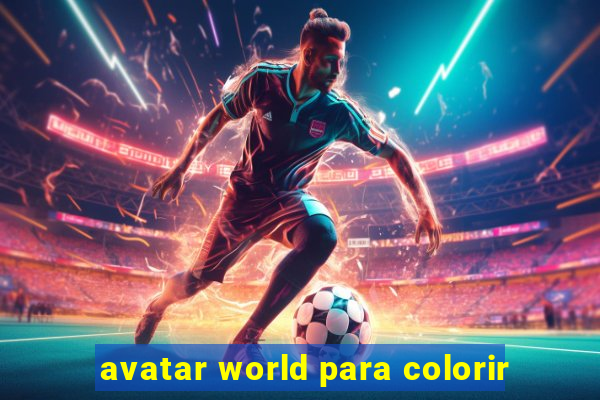 avatar world para colorir